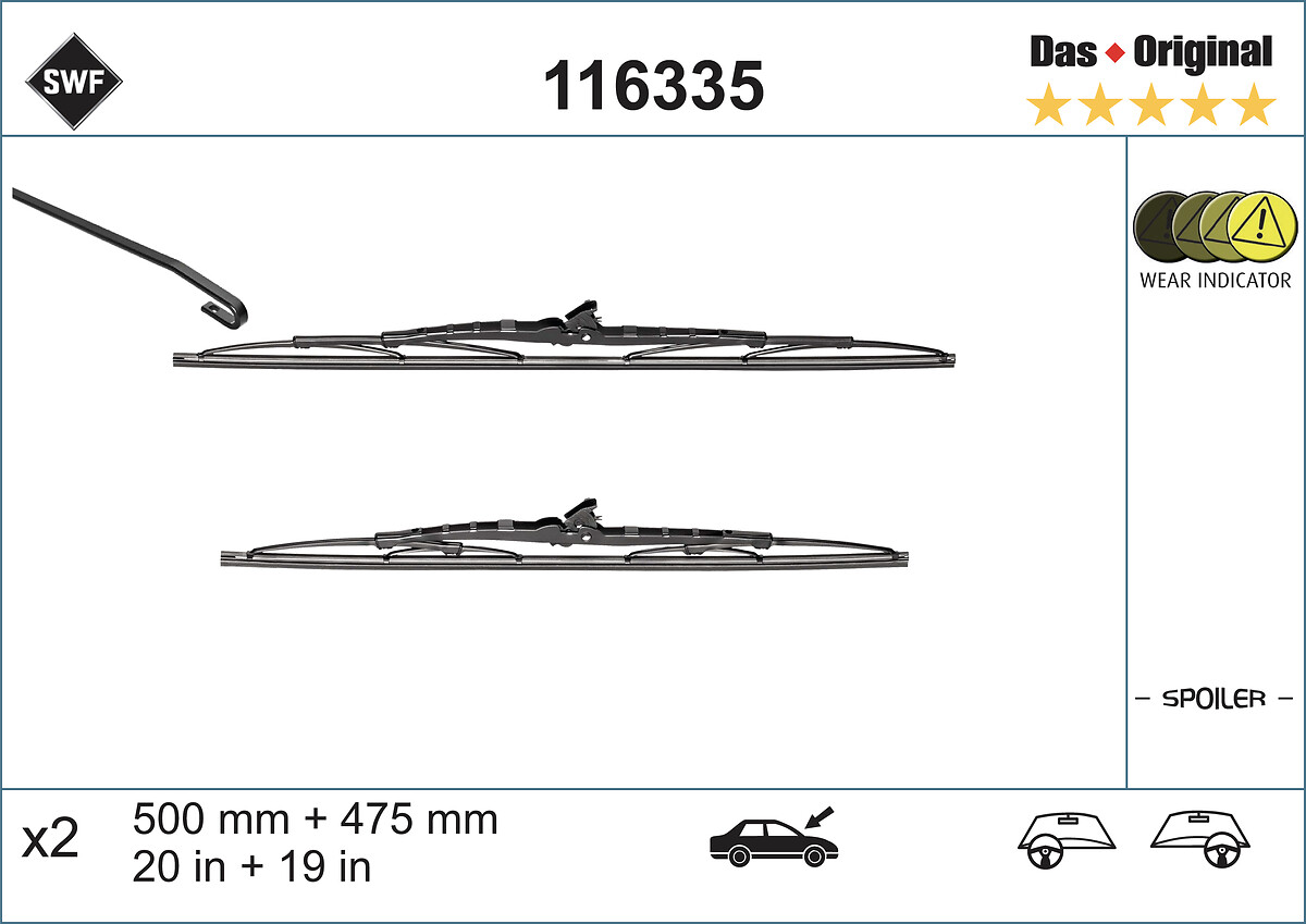 SWF 1000221012 116335 - Törlőlapát szett
